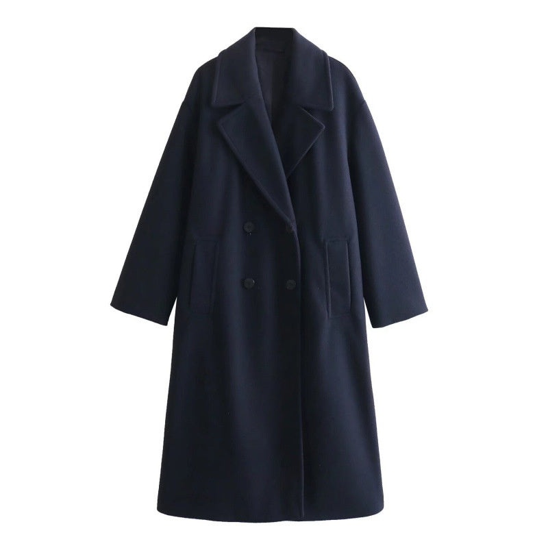 Women's Woolen Soft Loose Overcoat Coat